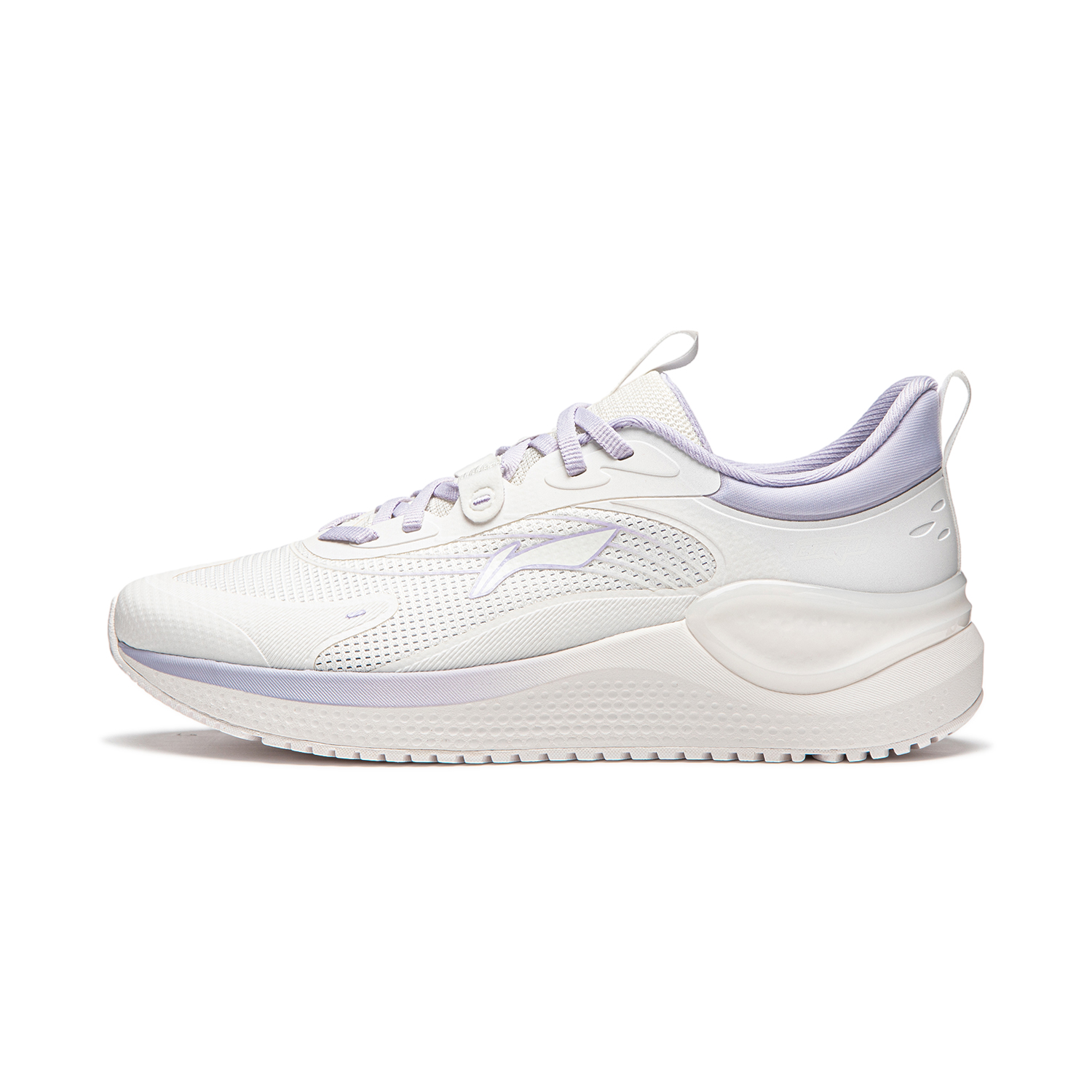 Li Ning Eazgo V2 Cushioning, Wear Resistant Low top Casual Running Shoes Women's White Purple