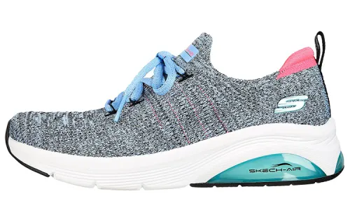 Skechers SKECH AIR EXTREME 2.0 Lace Up Low top Running Shoes Women's Gray Blue