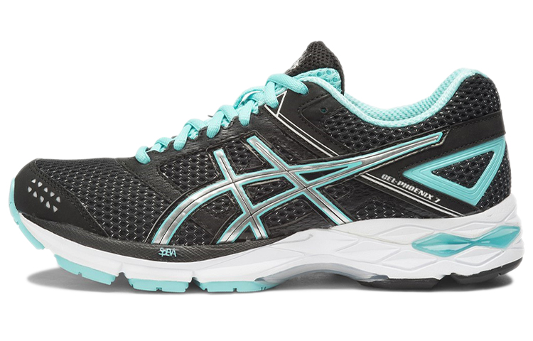 ASICS Gel Phoenix 7 Running Shoes Unisex Low Top Black/Blue/Silver