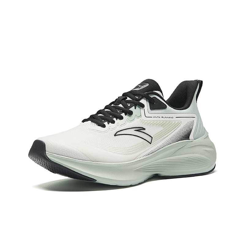 Anta Slip Resistant Abrasion Resistant Low top Running Shoes Men’s White Green Black