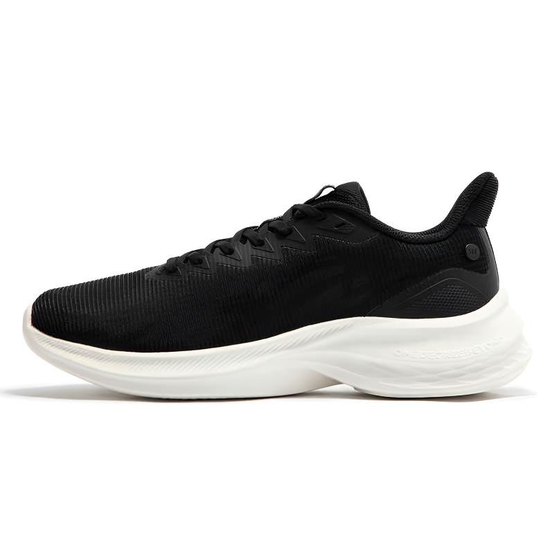 361° Cushioning Slip Resistant Breathable Low top Casual Sprint Running Shoes Men’s Black White