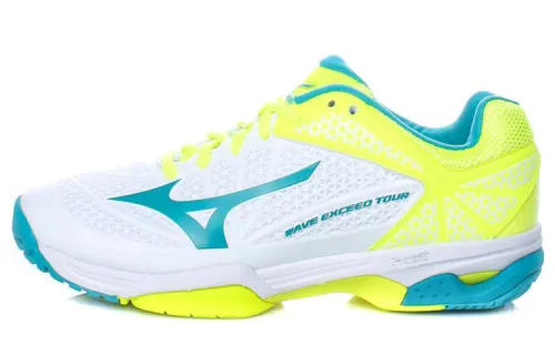 Mizuno Alphabounce Lightweight Wear resistant White Blue Yellow Women's