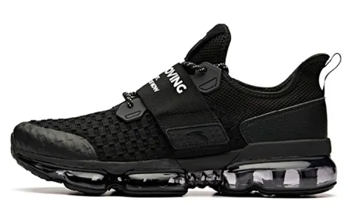 Anta SEEED Full Length Air Cushion Breathable Slip Resistant Cushioning Low top Running Shoes Men's Black White