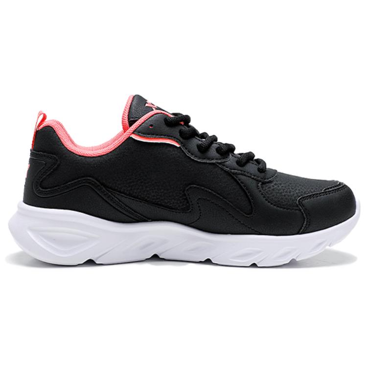 XTEP Cushioning Waterproof Lightweight Low top Casual Running Shoes Women’s Black Vibrant Pink