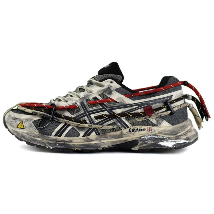 Asics Gel Contend 4 Cushioning Abrasion Resistant Breathable Low top Running Shoes Men's Black Brown