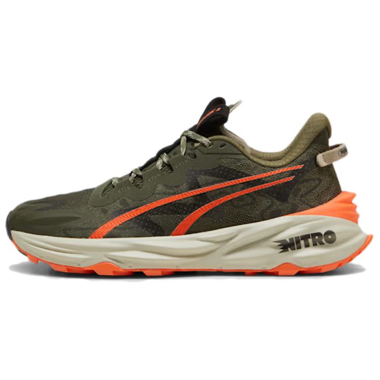 PUMA Fast Trac Nitro Slip Resistant Low top Trail Running Shoes Men's Jasper