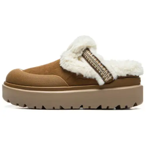 Li Ning Cocoa Fleece Lined Lining, Warm, Platform Height Increasing, Retro Fashion, Comfortable Versatile Slip on
