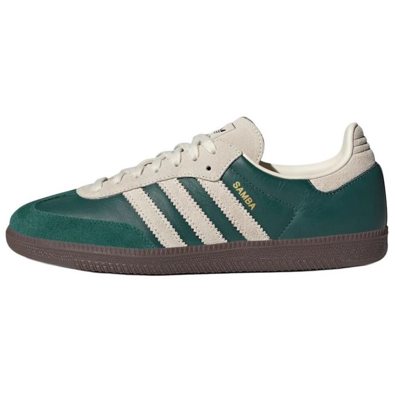 Кроссовки adidas originals SAMBA OG (зелено-белые)