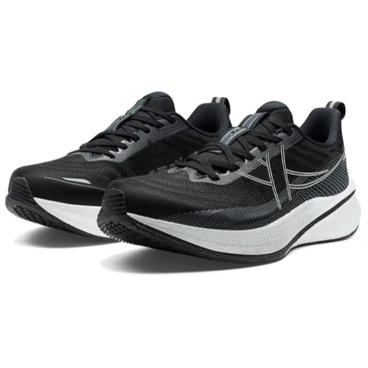 XTEP 360X 2.0 LITE Slip Resistant Coverage Low top Carbon Plate Marathon Racing Running Shoes Men’s Black White
