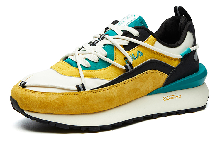 Мужские кроссовки Fila FUSION Jogger DX (оранжево-бежевые) — 柠咖橙/古董白 — фото 3