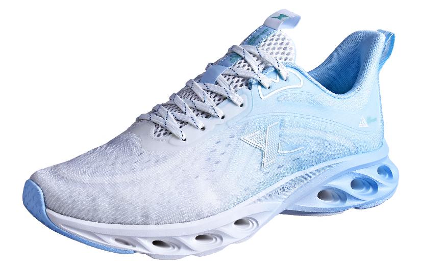 XTEP Cushioning Slip Resistant Lightweight Low top Running Shoes Men’s White Blue