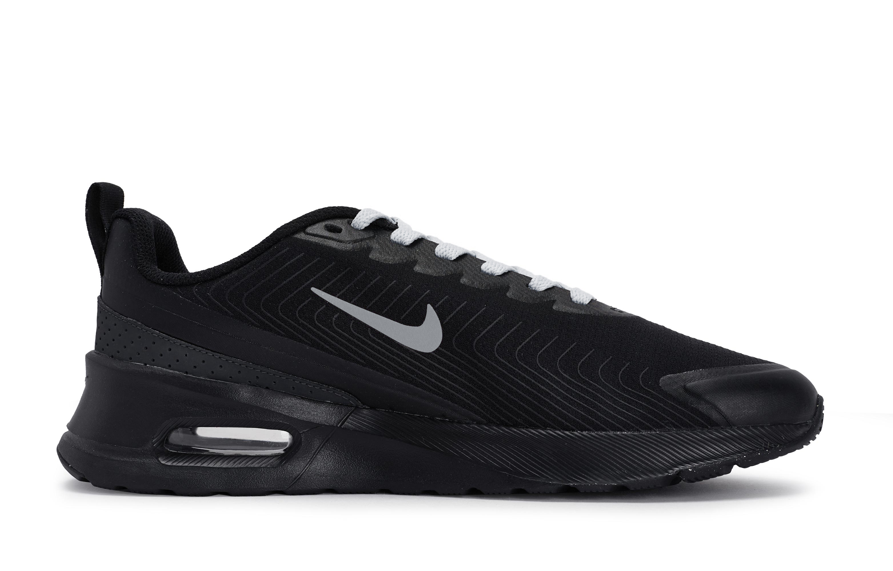 Nike Air Max 1 Slip Resistant Abrasion Resistant Low top Running Shoes Unisex Black Gray