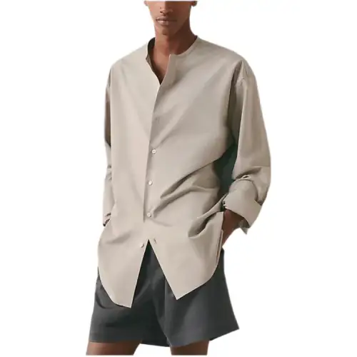 HERMES Shirts Men's Gray Moderate
