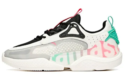 ANTA Casual Shoes Women's Low Top White/Green/Pink