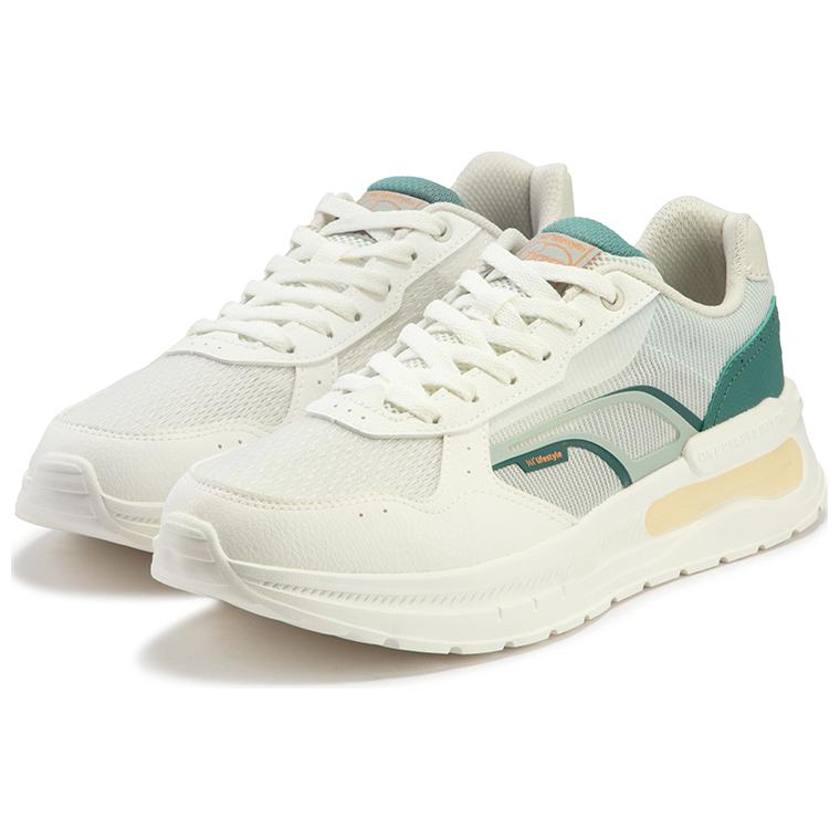 361° Abrasion Resistant Low top Casual Running Shoes Men’s White Green