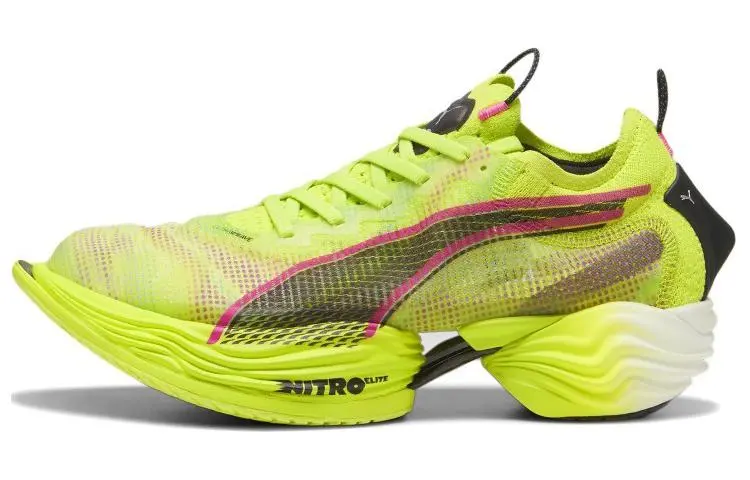 PUMA Men's Fast-R Nitro Elite 2 'Lime Pow Poison Pink'