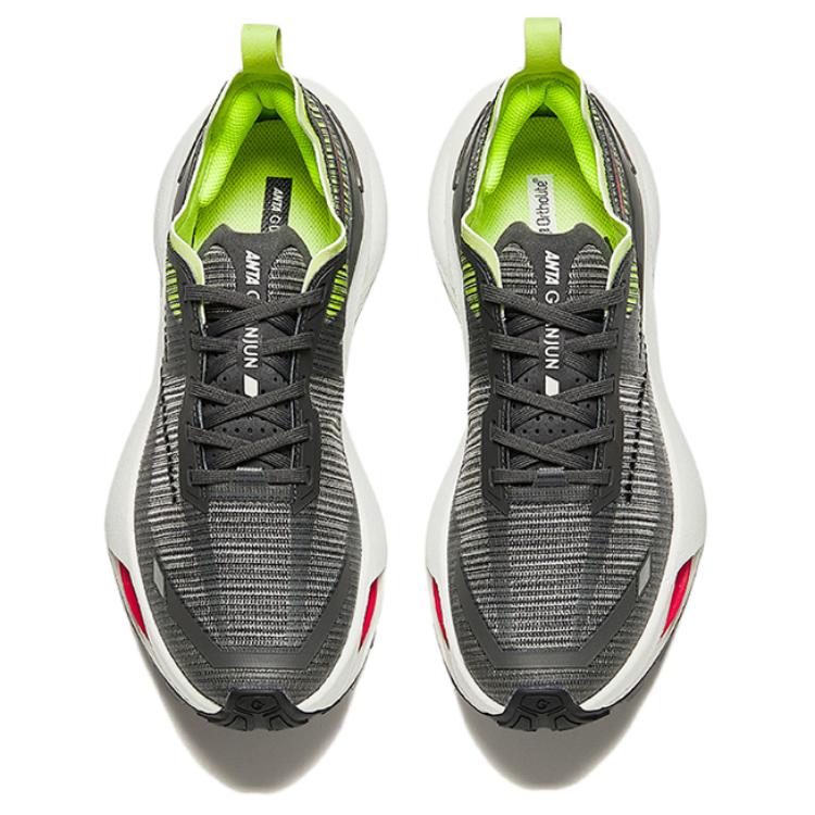 Anta Comfortable Cushioning, Wear Resistant Low top Casual Running Shoes Men’s Black Gray