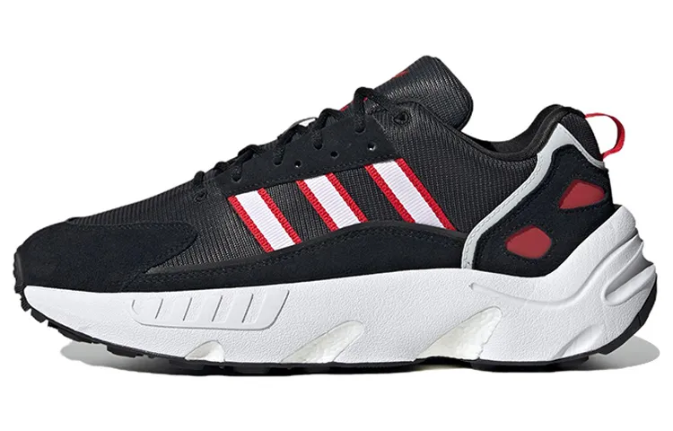 Adidas Originals ZX 22 Boost Comfortable Leather, Textile Cushioning Slip Resistant Abrasion Resistant Low top