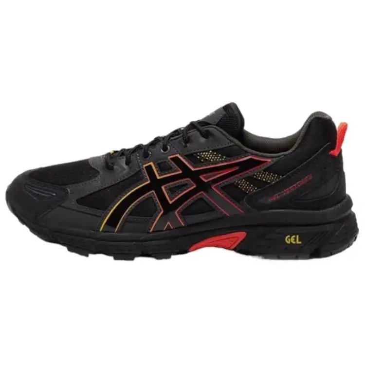 Asics Gel Venture 6 Comfortable And Lightweight Low top Casual Running Shoes Unisex Black