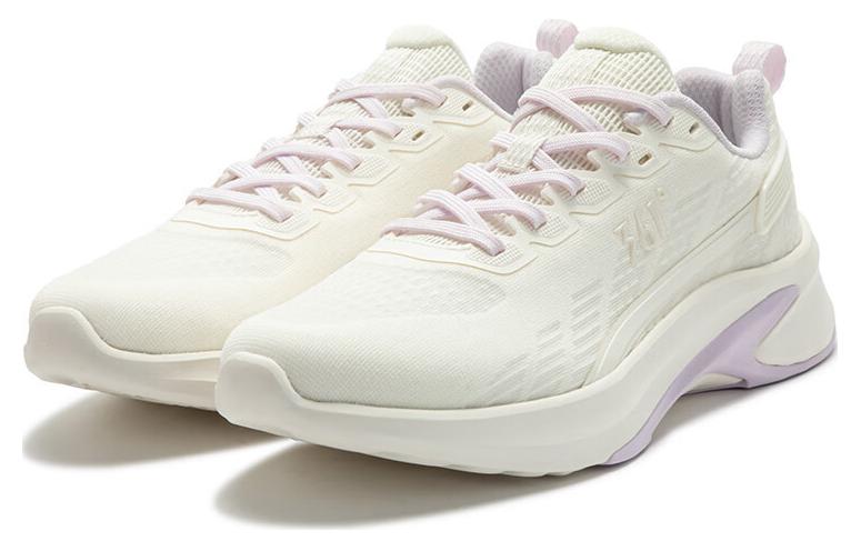 361° Sharp Teeth Comfortable Cushioning, Wear Resistant Low top Running Shoes Women’s White Purple