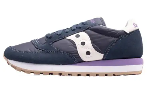 Saucony Jazz Original Slip Resistant Low top Running Shoes Women's Purple