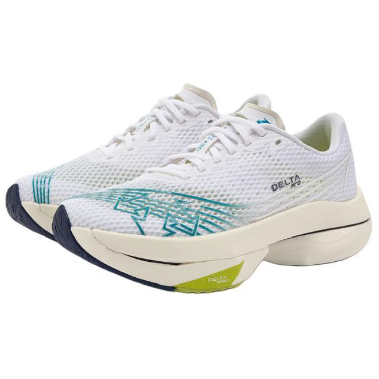 DESCENTE DELTA Breathable And Lightweight Low top Running Shoes Unisex Black White