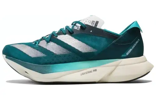 Adidas Adizero Adios Pro 3 Slip Resistant Low top Running Shoes Men's Turquoise