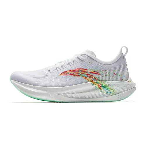 ANTA Horsepower 2 Low Top Nitrogen Technology Full Length Carbon Plate Running Shoes White Green