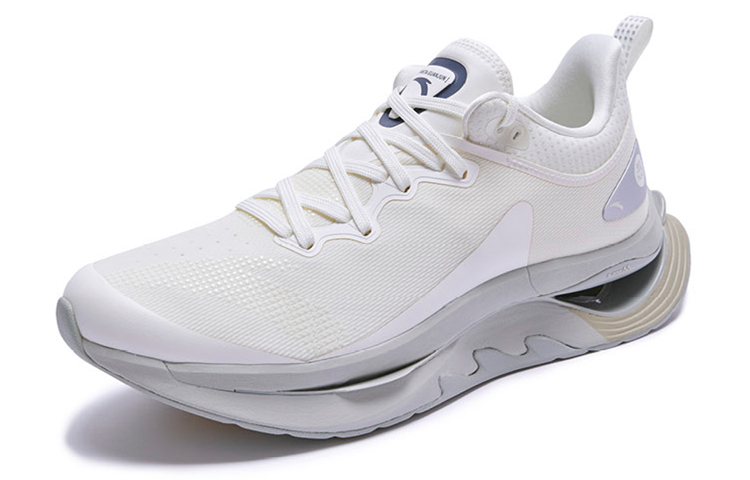 Anta Fabric Cushioning Slip Resistant Abrasion Resistant Breathable Lightweight Rebound Low top Running Shoes Men’s