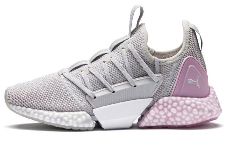 PUMA Hybrid Rocket Fabric Cushioning Coverage Low top Running Shoes Women's Gray Pink