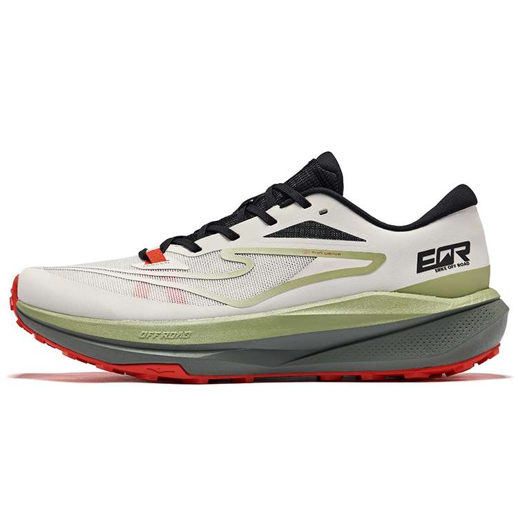 Erke Cushioning Slip Resistant Breathable Coverage Low top Running Shoes Men’s Wild Gray Celery Color
