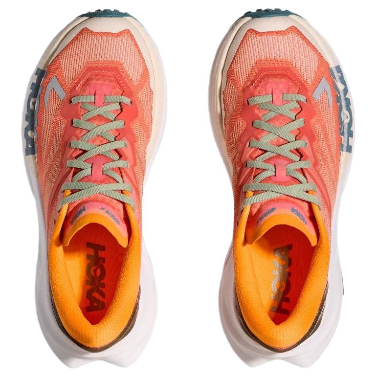 HOKA ONE ONE Mafate X Comfortable And Lightweight Low top Vibram Casual Trail Running Shoes Women’s Orange