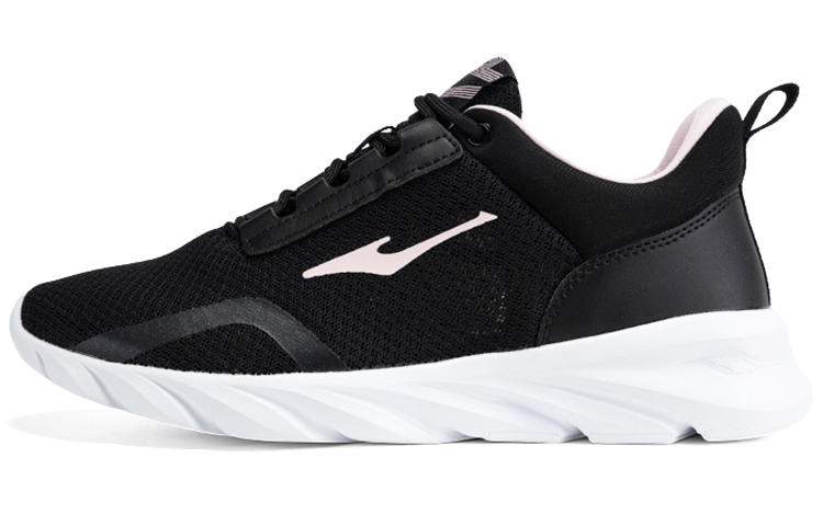 Erke Mesh Cushioning Breathable Lightweight Low top Running Shoes Women’s Jet Black