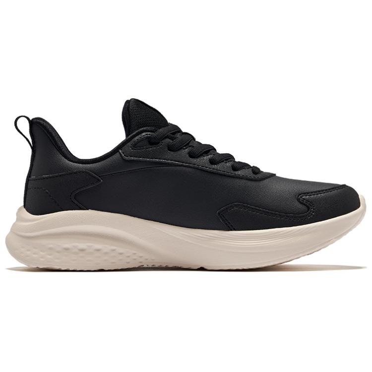 Erke Cushioning Slip Resistant Low top Casual Running Shoes Women’s Jet Black