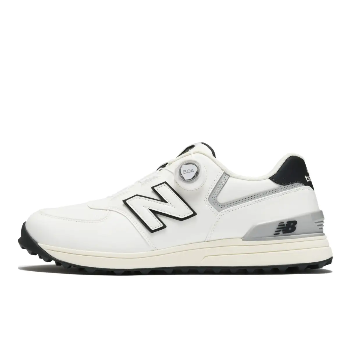 New Balance NB 574 V3 Abrasion Resistant Abrasion Resistant Low top Golf Shoes Unisex White Black