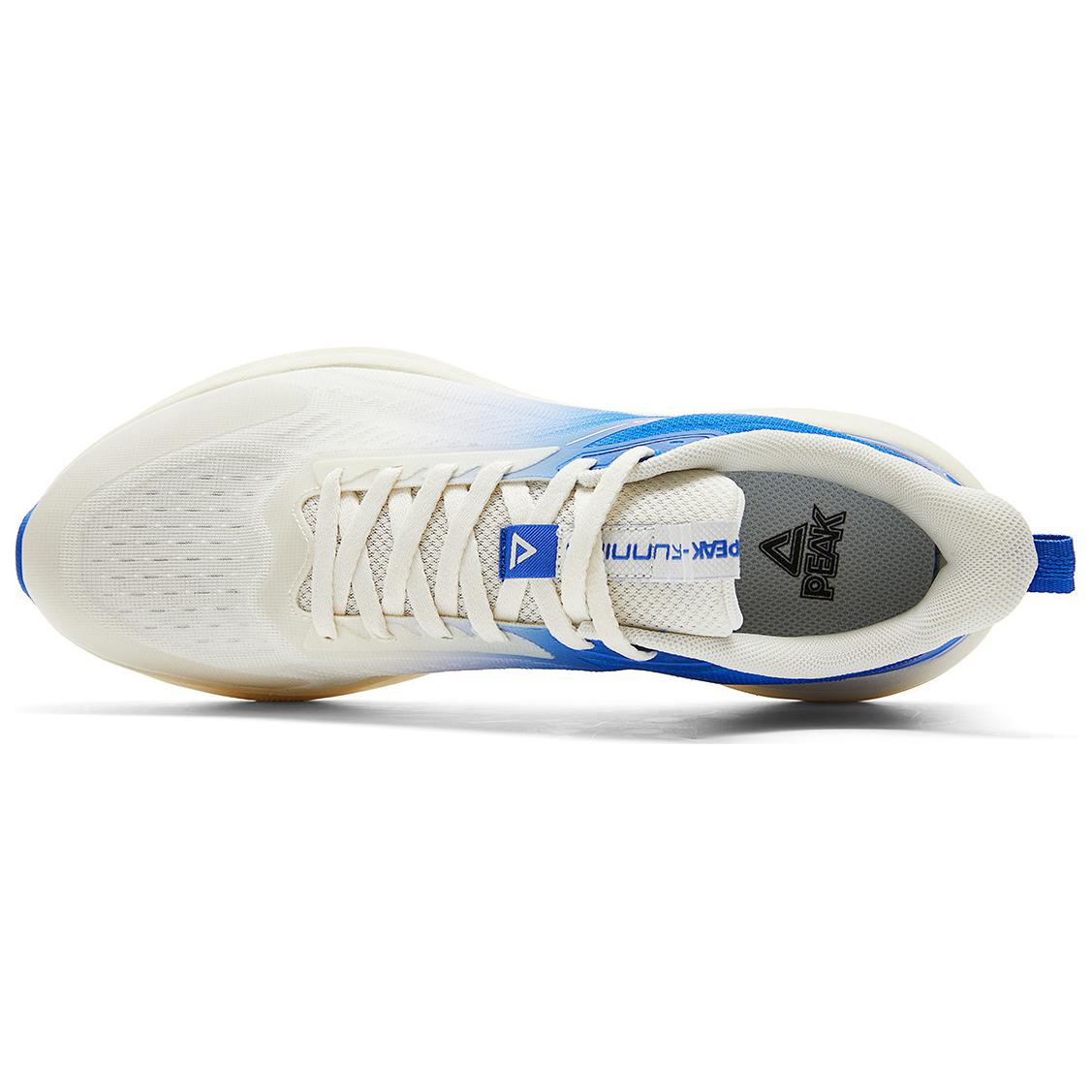 PEAK Taichi Control Cushioning Abrasion Resistant Breathable Rebound Low top Running Shoes Men’s White Blue