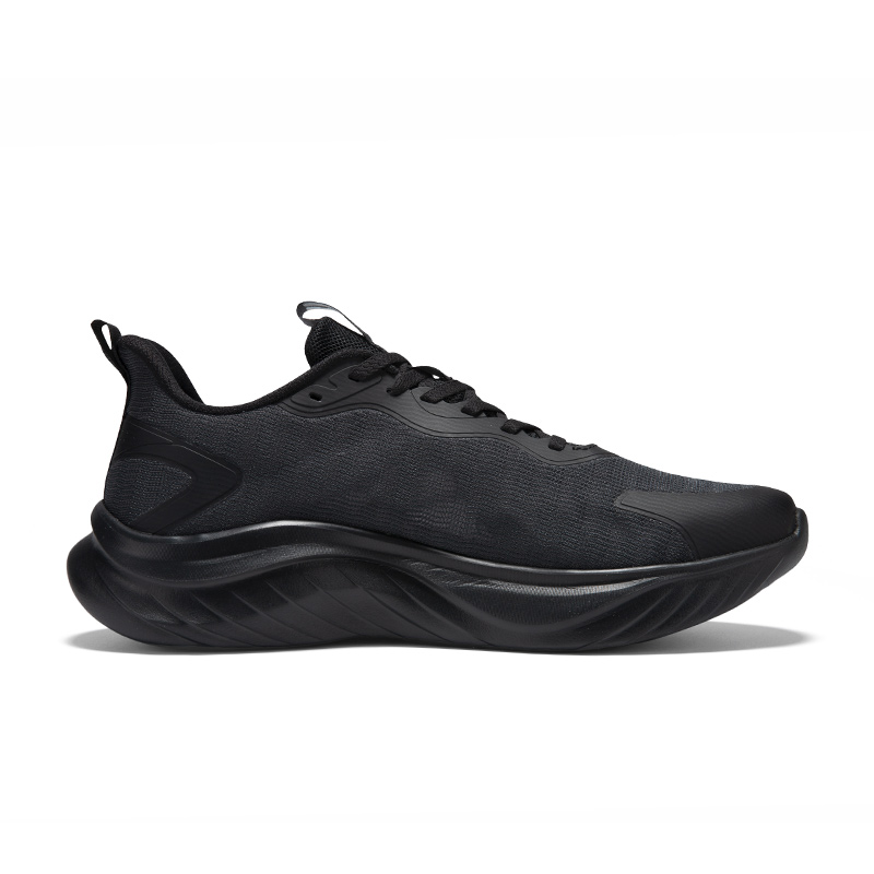 Erke Cushioning Breathable Lightweight Cushioning Breathable Lightweight Low top Casual Running Shoes Men’s Jet Black