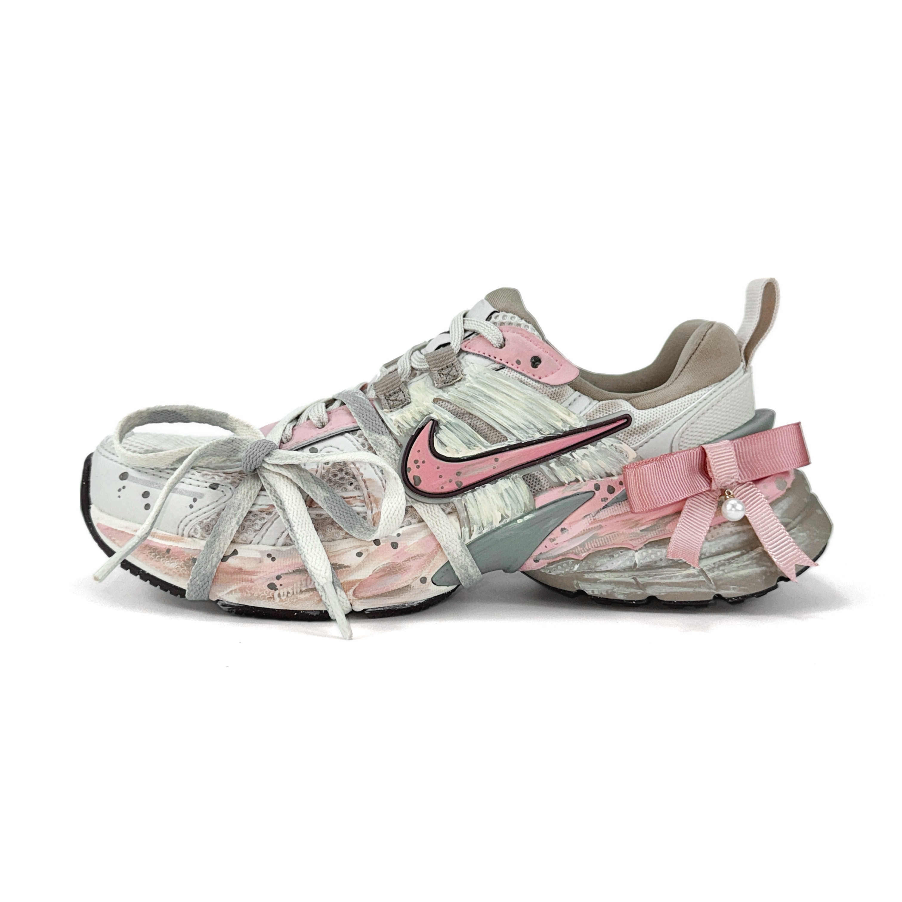Nike V2K Run Slip Resistant Abrasion Resistant Slip Resistant Abrasion Resistant Low top Running Shoes Women’s