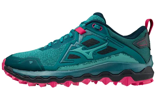 Mizuno Mujin 8 Running Shoes Women's Low Top Blue/Black/Red