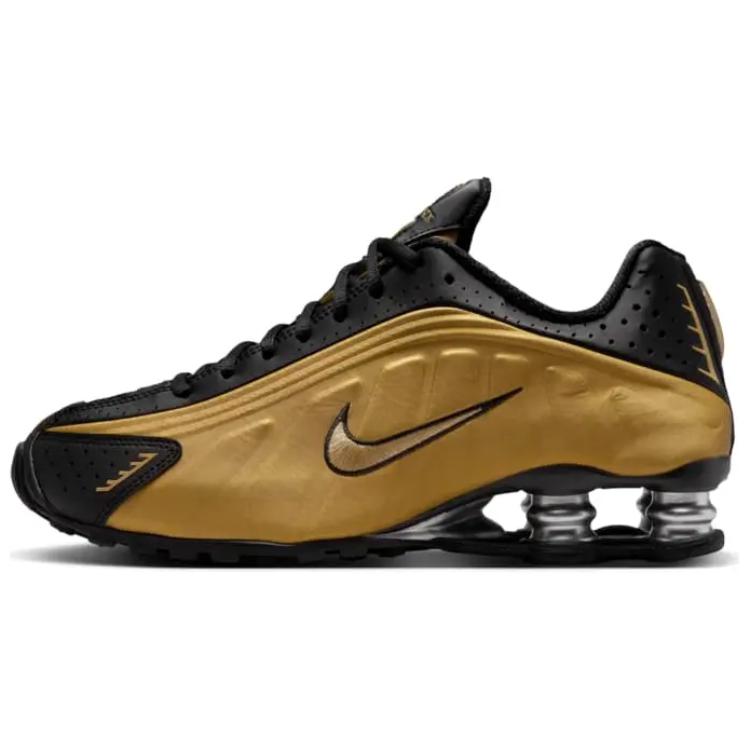 Женские кроссовки Nike Shox TLX Metallic Gold/Black (черно-золотые)