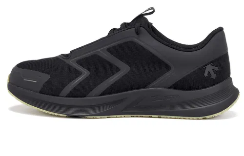 DESCENTE RUNNING Fabric Waterproof And Breathable Low top Casual Running Shoes Men's Black