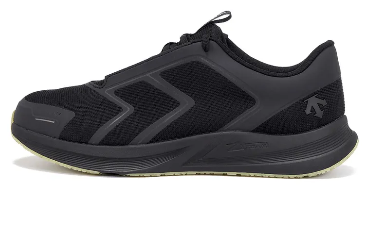 DESCENTE RUNNING Fabric Waterproof And Breathable Low top Casual Running Shoes Men's Black