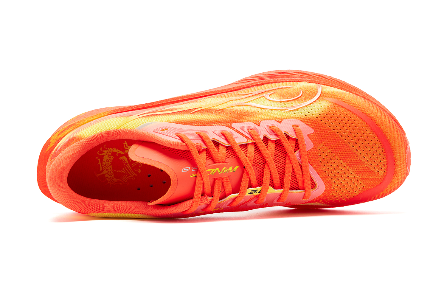 QIAODAN Strong Wind 3.0 PRO Running Shoes Men’s Low Top Dutch Orange/Spectrum Yellow