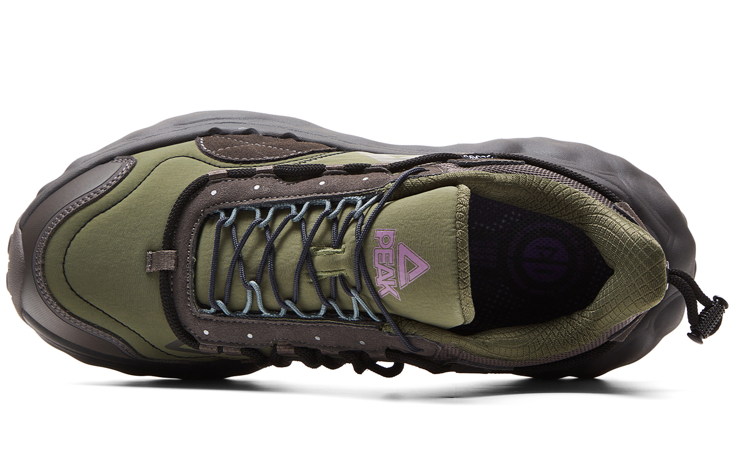 PEAK Running Shoes Men’s Low Top Army Green/Gray