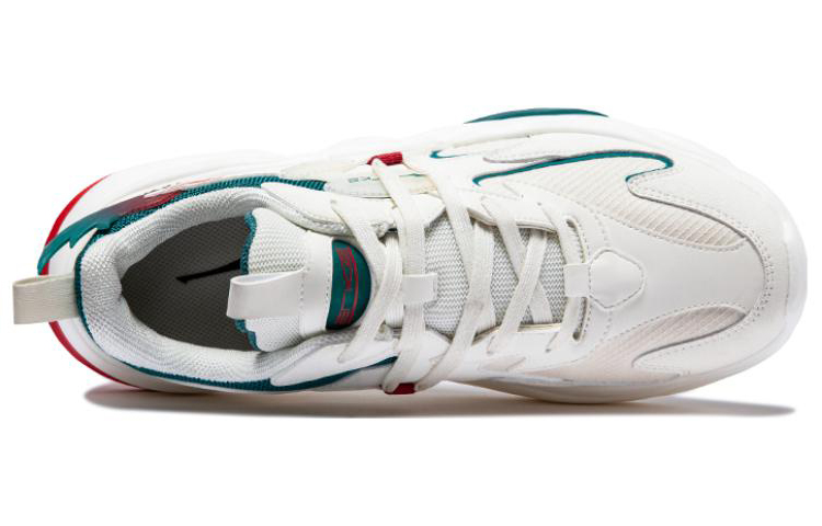 Erke Comfortable Slip Resistant, Abrasion Resistant, Breathable Low top Running Shoes Men’s White Dark Marsh Color