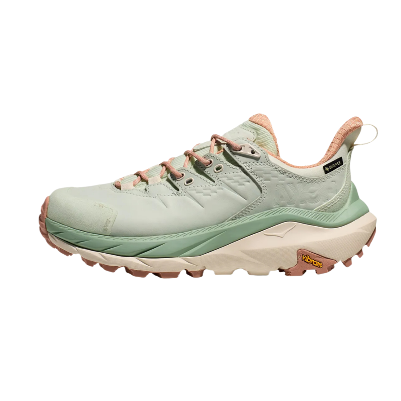 HOKA ONE ONE Kaha 2 Waterproof Balance Low top Running Shoes Unisex Green Orange