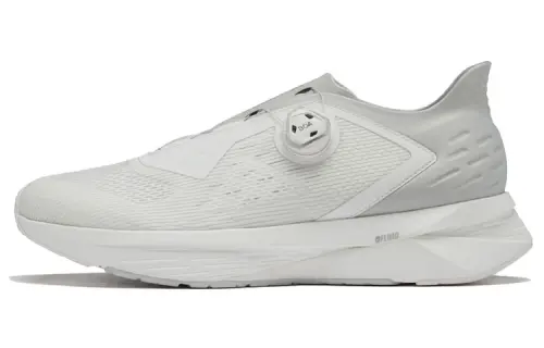DESCENTE Running Series Fabric Cushioning Slip Resistant Abrasion Resistant Low top Running Shoes Men's White
