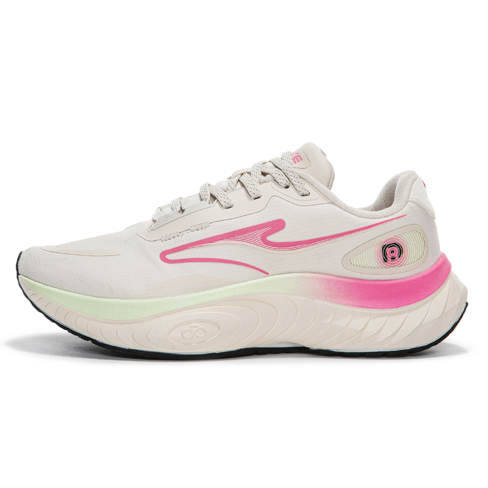 Erke Slip Resistant, Abrasion Resistant, Lightweight Low top Casual Running Shoes Women’s White Pink