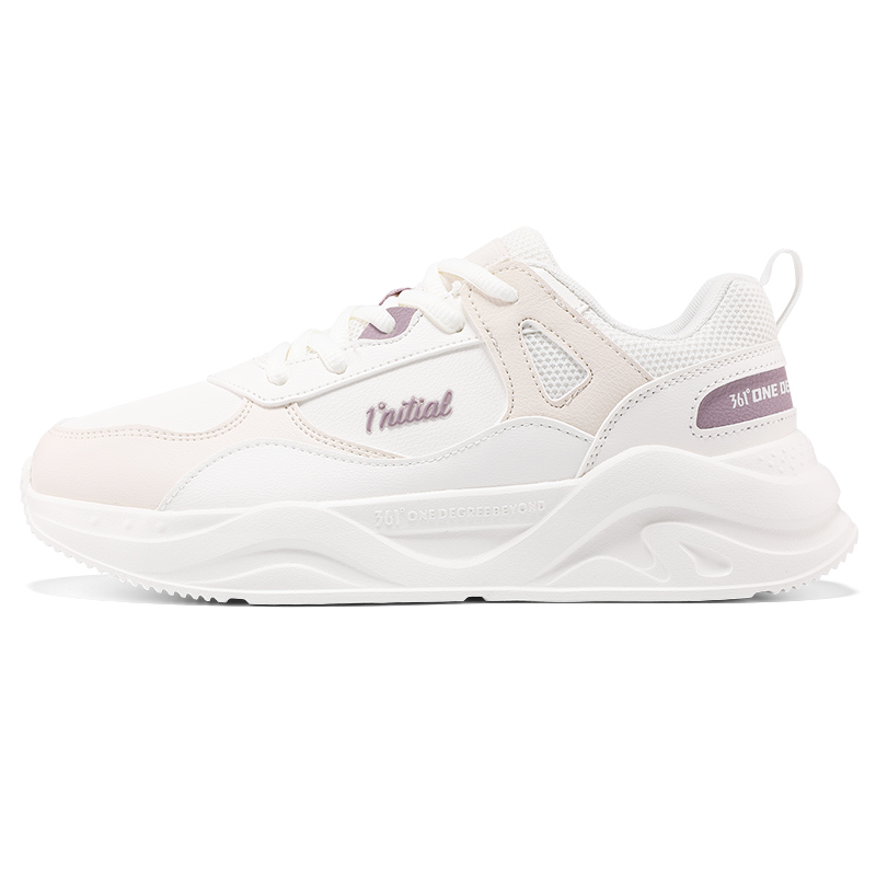 361° Slip Resistant Abrasion Resistant Low top Casual Running Shoes Women’s White Purple