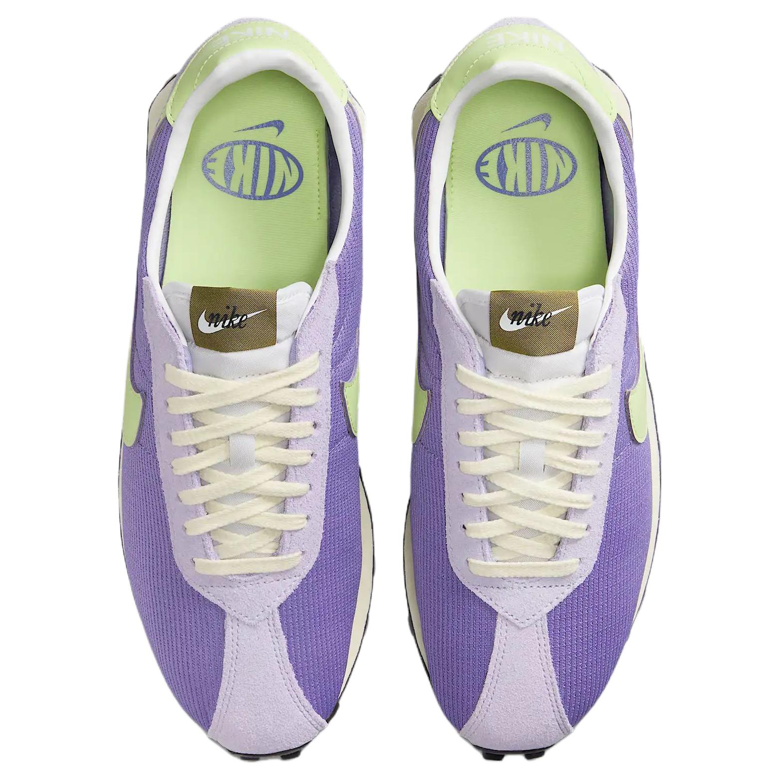 Nike LD 1000 Leather Slip Resistant Support Low top Casual Running Shoes Men’s Purple Green